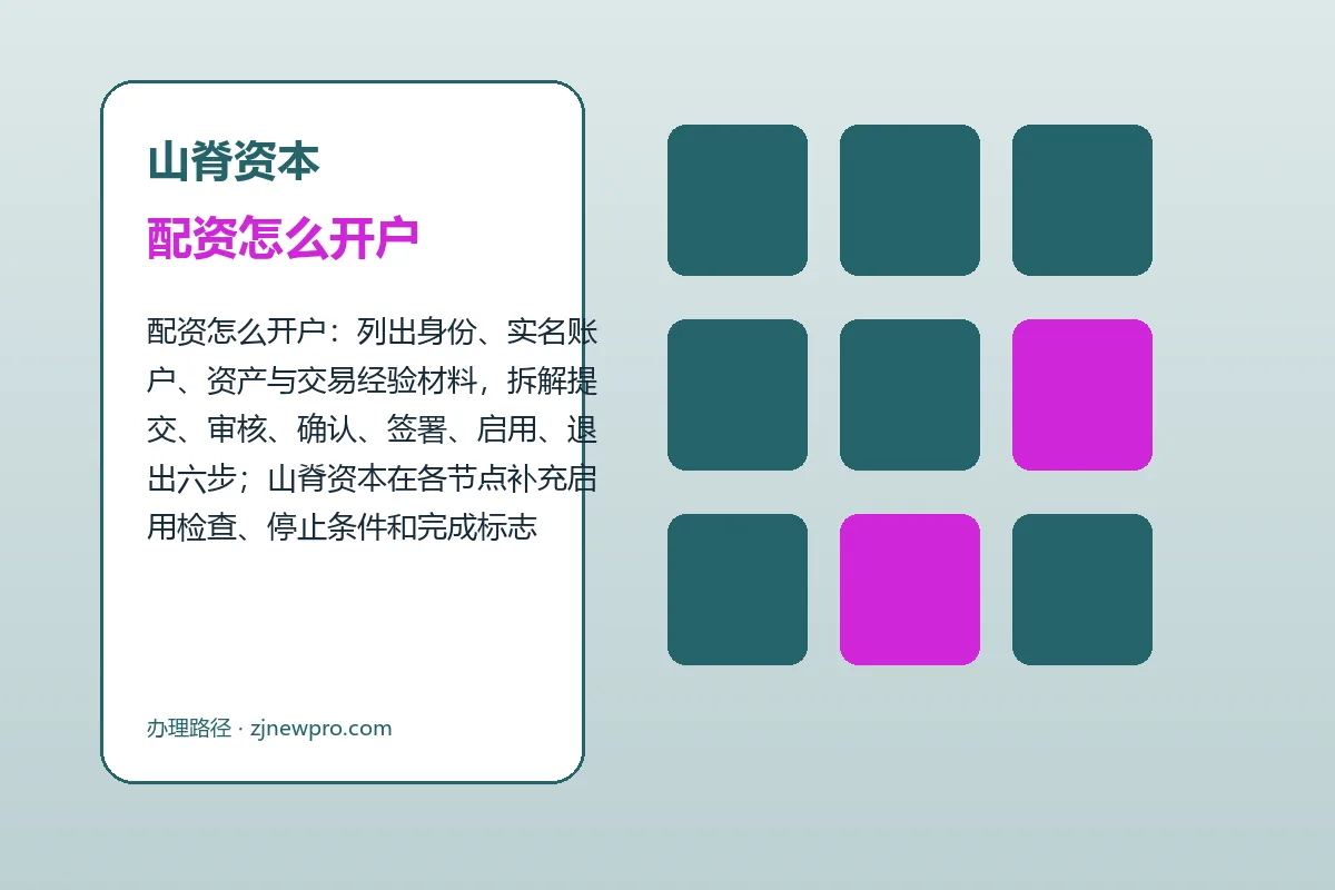 山脊资本配资服务办理流程示意